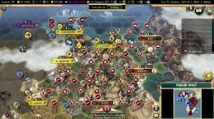 Civilization 5 Scramble for Africa Rhodes Colossus Cairo turn 75