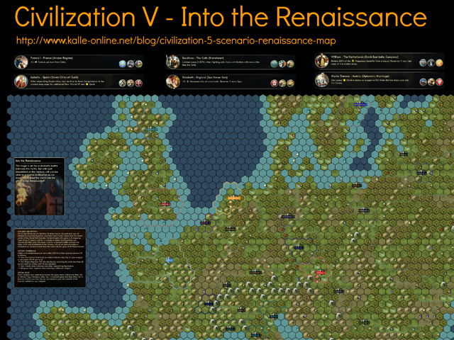 Civilization 5 Into the Renaissance Map