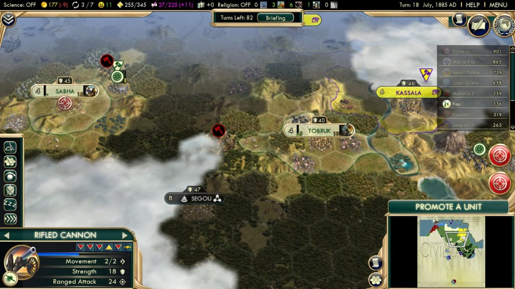 Civilization 5 Scramble for Africa Ottoman Deity Inland Cities