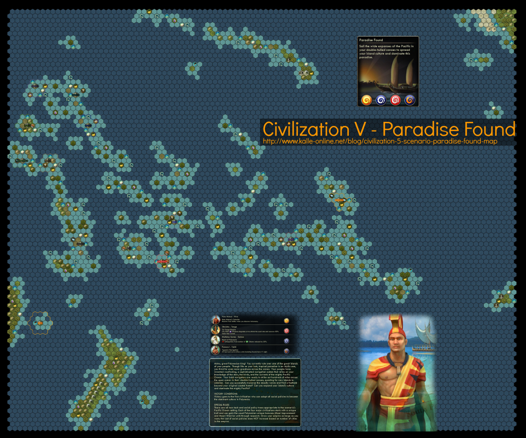 Civilization 5 Paradise Found Map