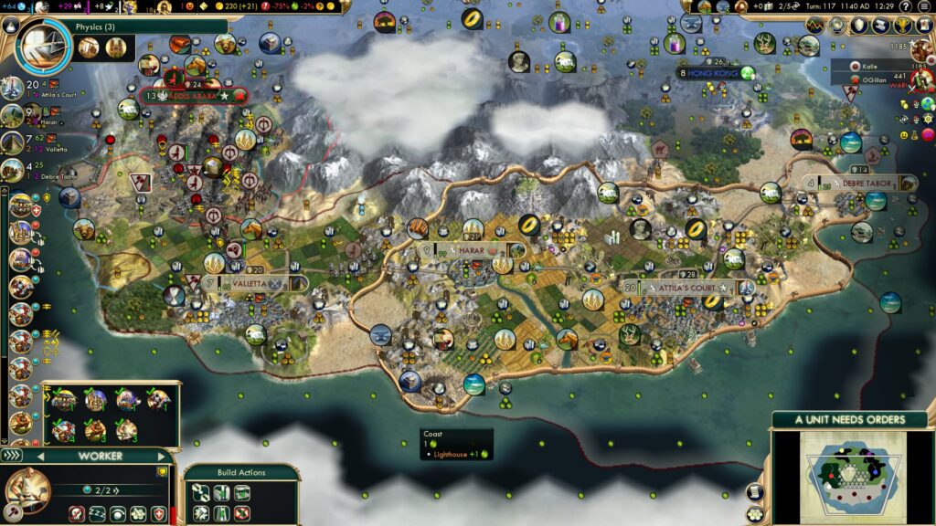 Civilization 5 Multiplayer - The Hunnic Comeback