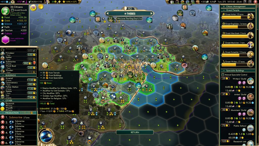 Civilization 5 Multiplayer - Egyptian Capital of the World