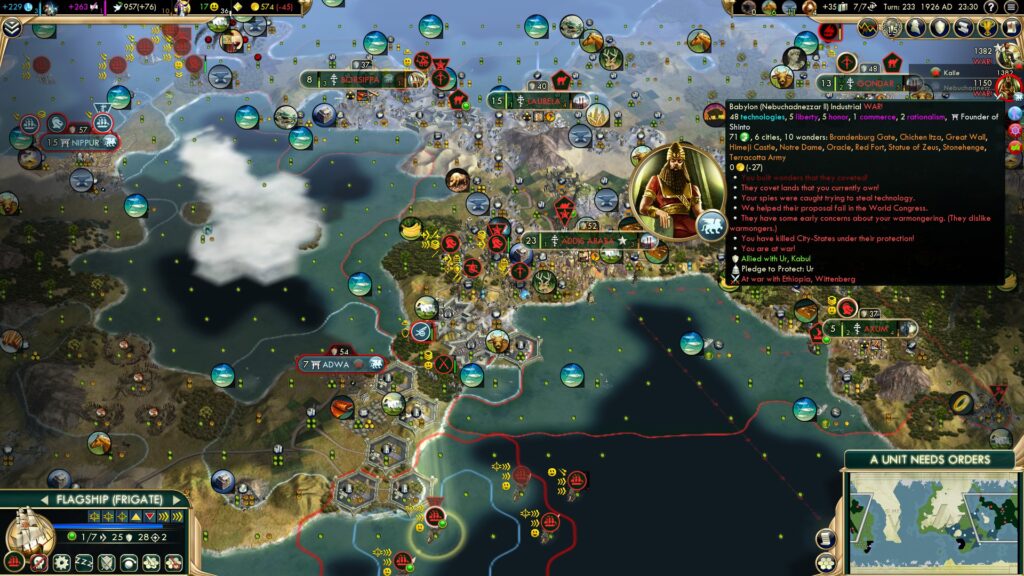 Civilization 5 Multiplayer - Ethiopian Comeback Entrenched