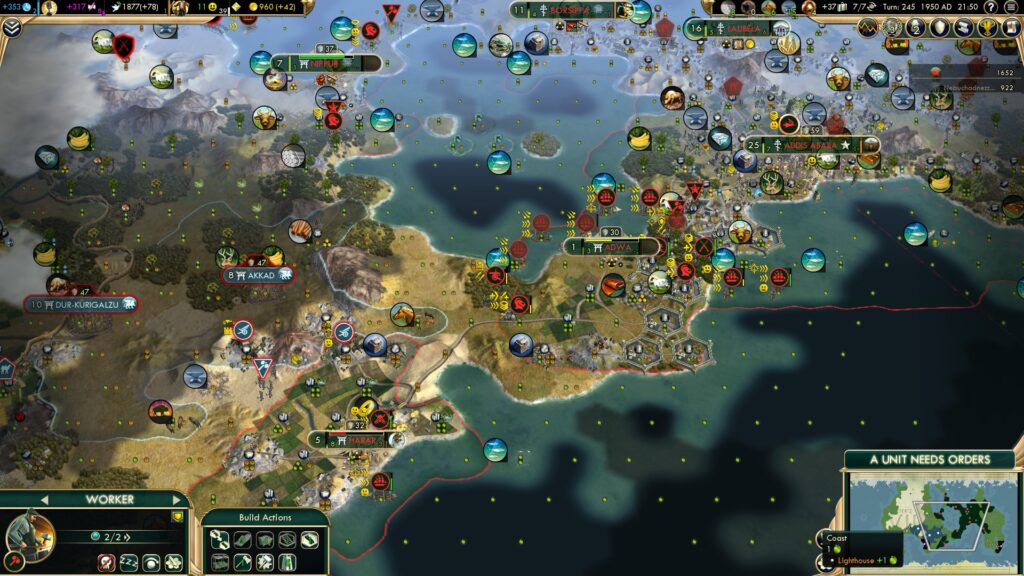 Civilization 5 Multiplayer - Ethiopian Comeback Liberated