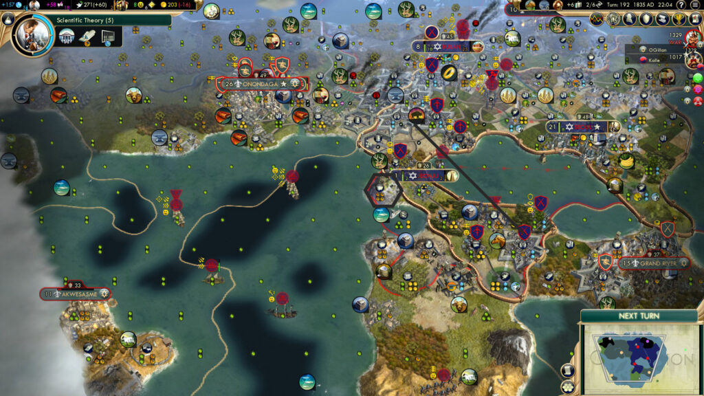 Civilization 5 Multiplayer - Koreans landlocked